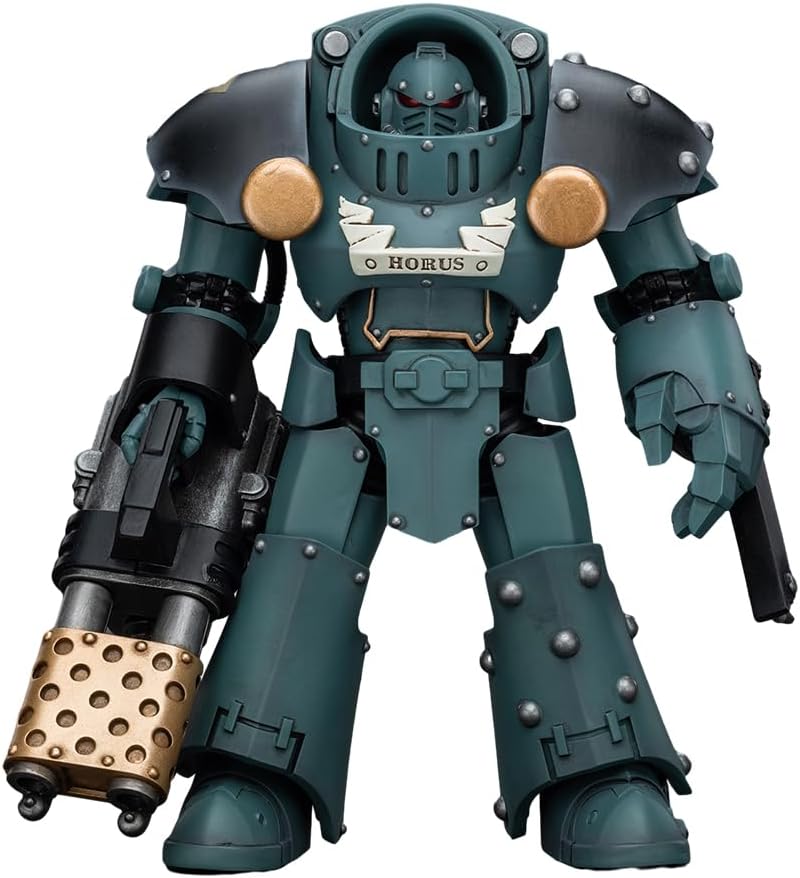 Warhammer 40000 5 Inch Action Figure 1/18 Scale - Sons of Horus Tartaros Terminator Squad Terminator with Heavy Flamer and Chainfist