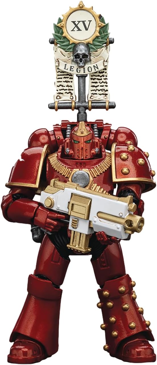 Warhammer 40000 5 Inch Action Figure 1/18 Scale - The Horus Heresy Thousand Suns Legion MK IV Tactical Squad Legionary with Vexilla