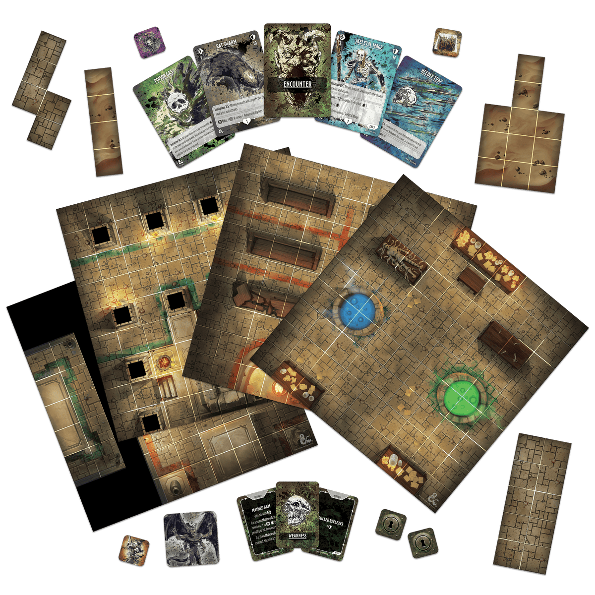 DND ONSLAUGHT EXPANSION - TOMBS OF HORROR MAPS & MONSTERS