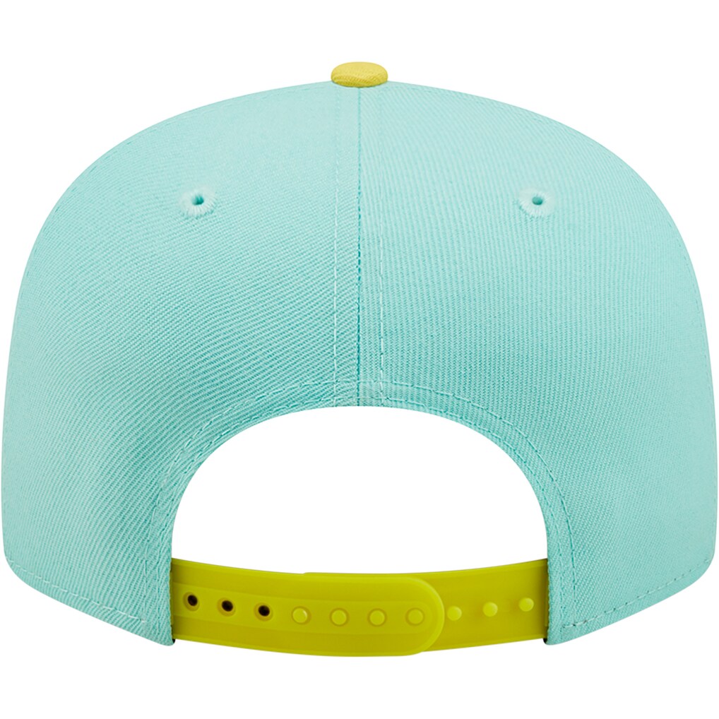 New Era Los Angeles Dodgers Color Pack Two-Tone 9FIFTY Snapback Hat-Turquoise/Yellow