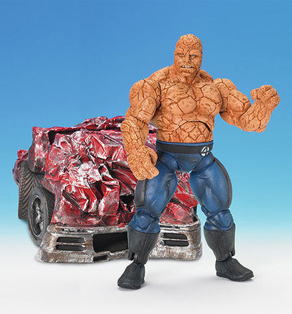 THING Clobber 'n Crush 6" Action Figure FANTASTIC FOUR MOVIE Asst. 2 Toy Biz (Shelf Wear Packaging)
