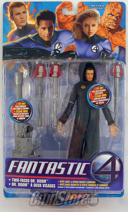 DOOM w/Rocket Launcher 6" Action Figure FANTASTIC FOUR MOVIE Asst. 3 Toy Biz (Shelf Wear Packaging)