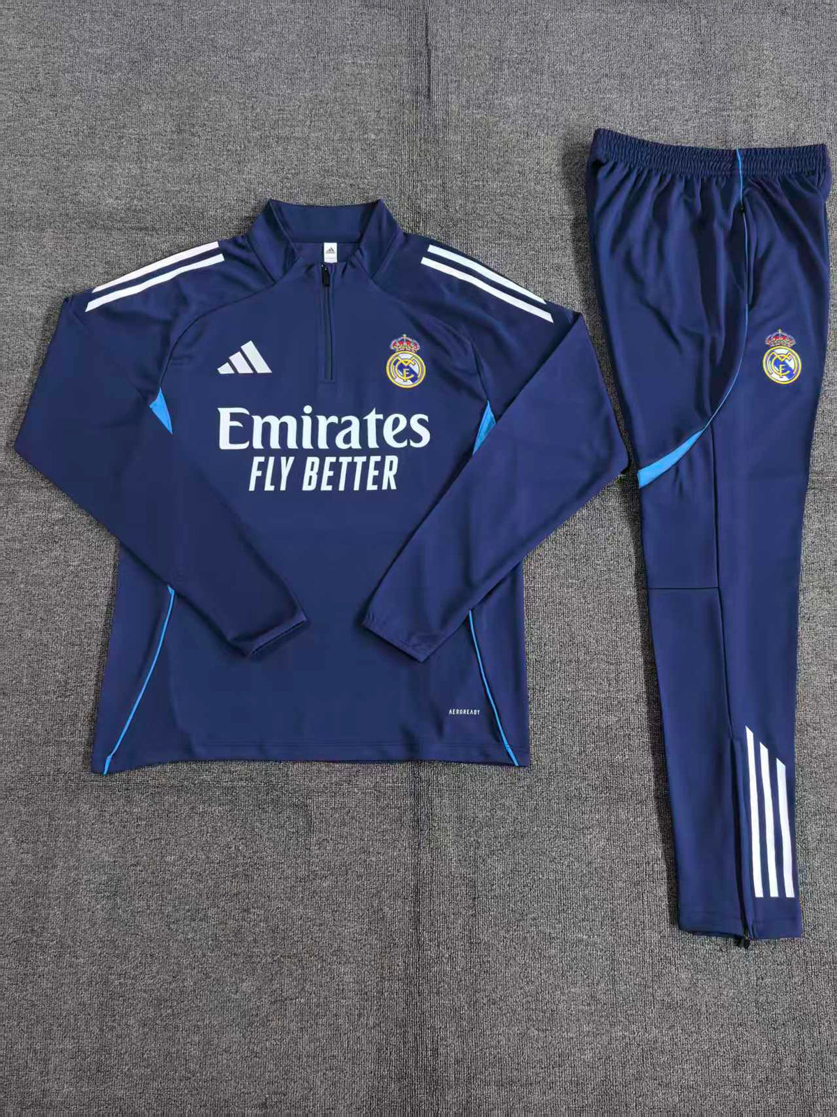 Kids Real Madrid Training Tracksuits 25/26 Football Kit Soccer Jersey