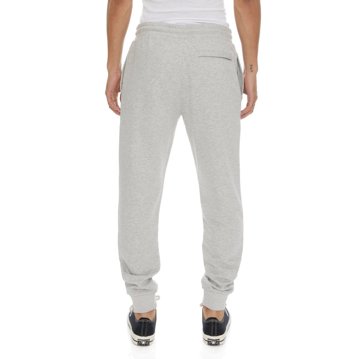 KAPPA LOGO FLEECE ZANOK SWEATPANTS- Grey