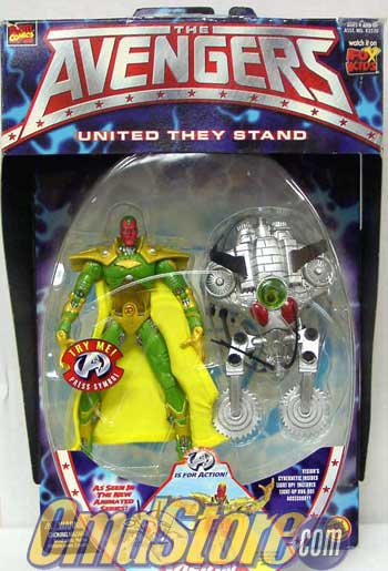 VISION 6" Action Figure THE AVENGERS Marvel Comics Toy Biz (Shelf Wear Packaging)