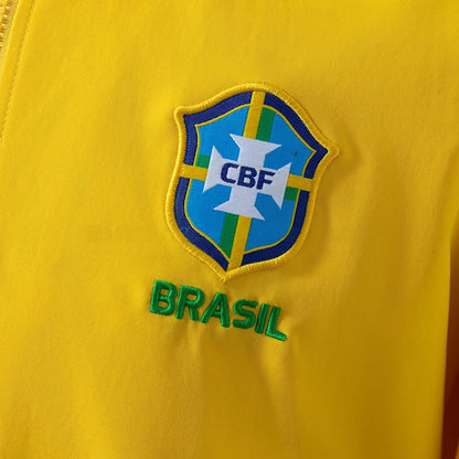 Brazil Windbreaker 2025/26 Yellow Football Jacket