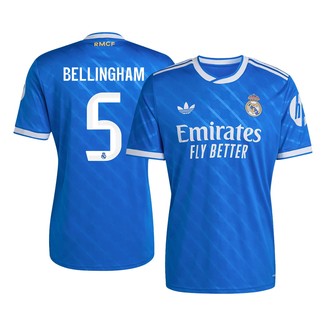 BELLINGHAM #5 Mens Real Madrid Third Jersey 2025/26