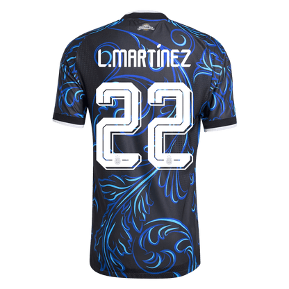 L. MARTÍNEZ #22 Mens Argentina World Cup Away Jersey 2026 - Player Version (Slim Fit)