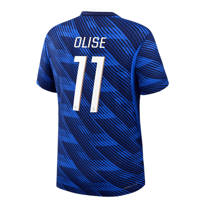 OLISE #11 Mens France World Cup Home Jersey 2026 - Player Version (Slim Fit)