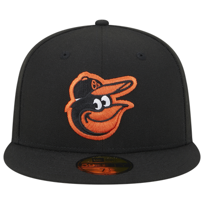 NEW ERA  BALTIMORE ORIOLES 1993 ALL STAR SIDE PATCH 59FIFTY FITTED-BLACK/ORANGE