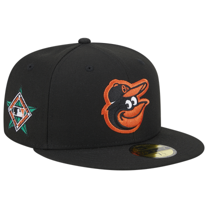 NEW ERA  BALTIMORE ORIOLES 1993 ALL STAR SIDE PATCH 59FIFTY FITTED-BLACK/ORANGE