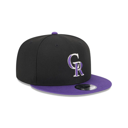New Era Colorado Rockies  On Field Alternative  9FIFTY Snapback-Black-purple
