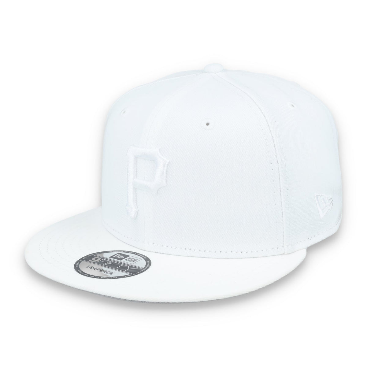 New Era Pittsburgh Pirates White on White 9FIFTY Snapback Hat-