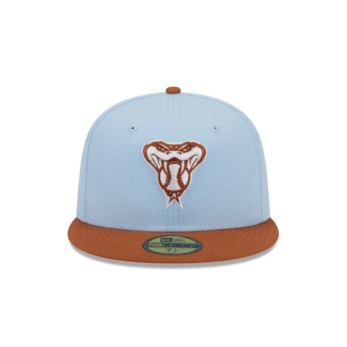 New Era Arizona Diamondbacks Color Pack 59FIFTY Fitted Hat-Light Blue/Rust Orange