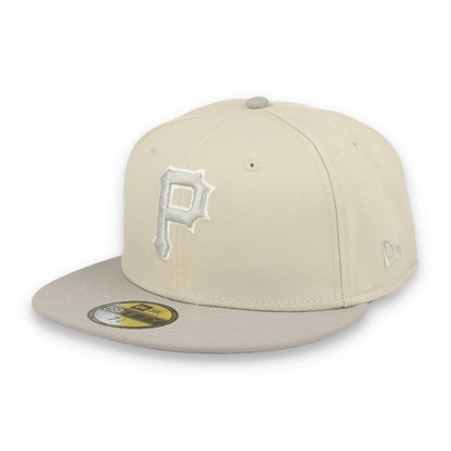 New Era Pittsburg Pirates TWO-TONE COLOR PACK 59FIFTY Fitted hat-Khaki/Gray