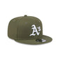 New Era Oakland Athletics 9FIFTY Snapback Hat- Olive Green