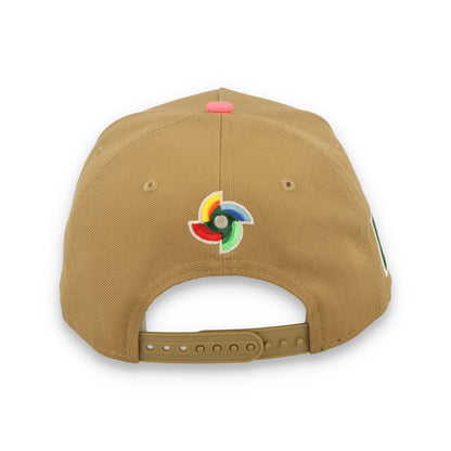 New Era Mexico WBC 9FORTY A-Frame Snapback Hat-Khaki