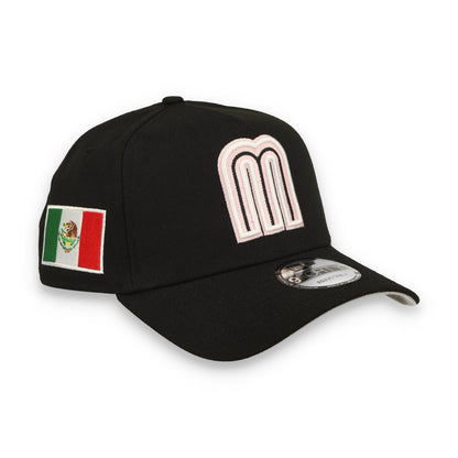 New Era Mexico WBC 9FORTY A-Frame Snapback Hat-Black/Pink