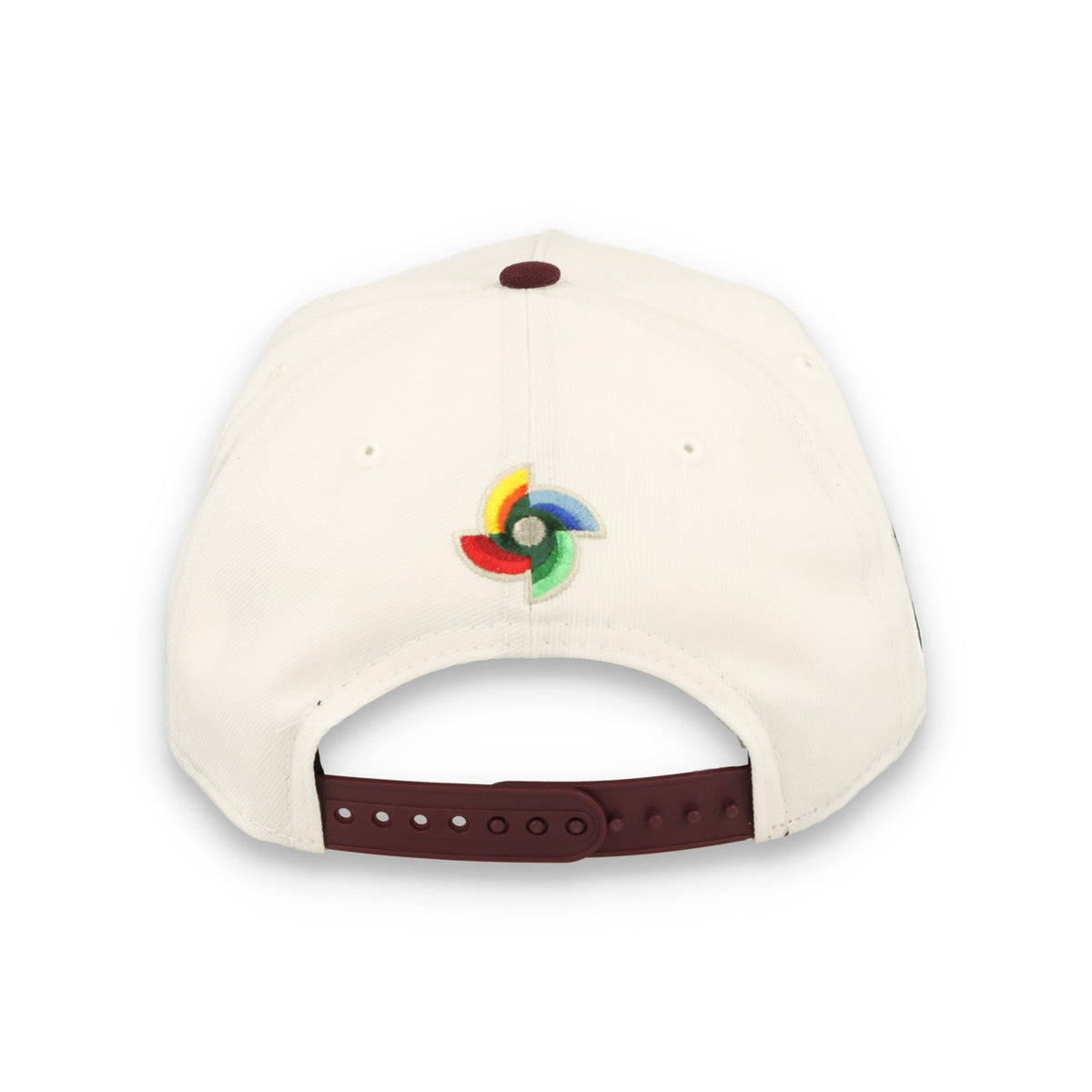 New Era Mexico WBC 9FORTY A-Frame Snapback Hat-White/Maroon