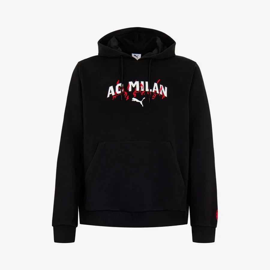Puma AC Milan Culture Hoodie-Black