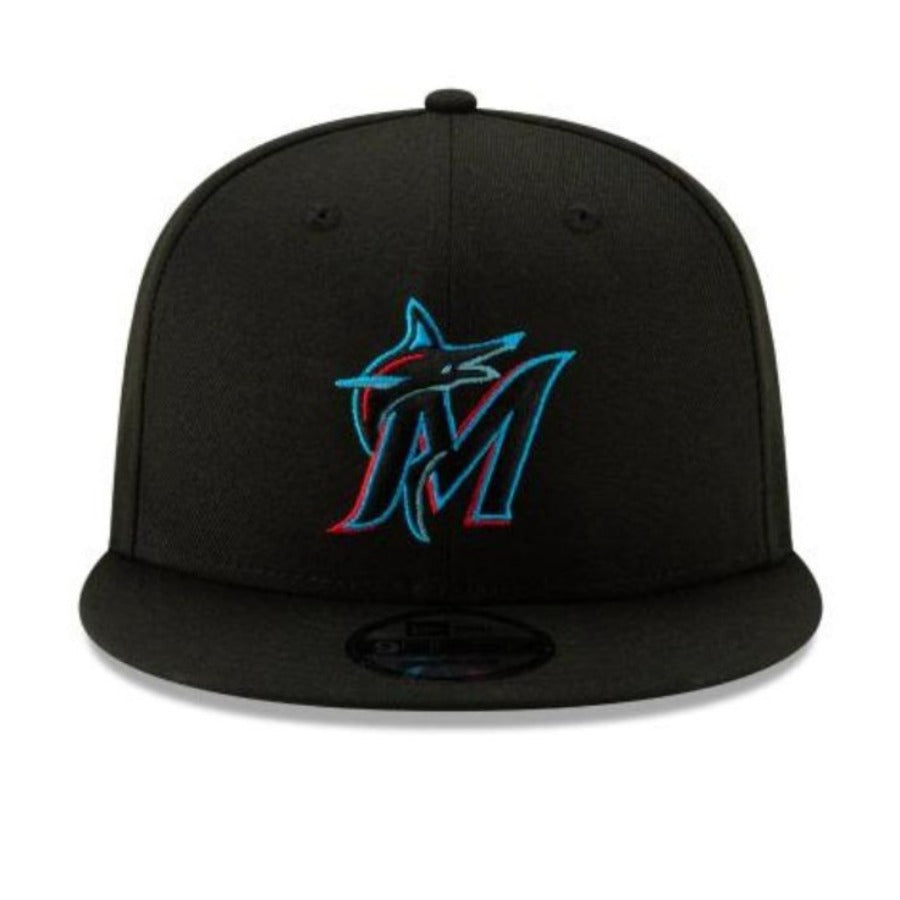 New Era Miami Marlins Team Color Basic 9FIFTY Snapback-Black
