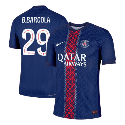 B.BARCOLA #29 Mens PSG Home Jersey 2025/26 - Player Version (Slim Fit)