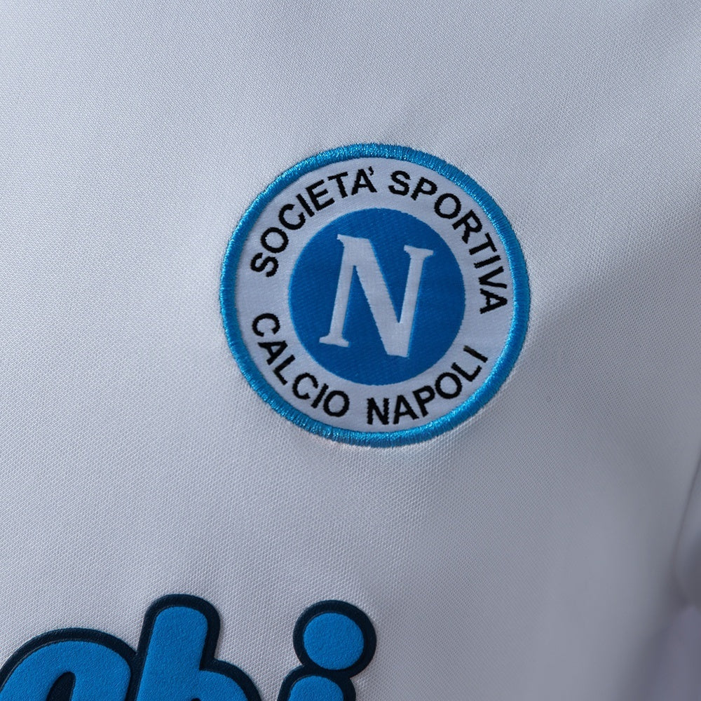 Napoli Away Jersey 1998-99 Retro Long Sleeves Football Kit Soccer Shirt