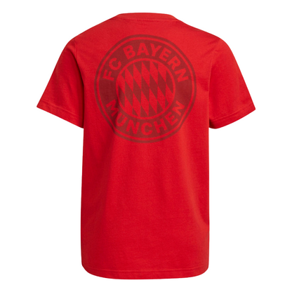ADIDAS YOUTH BAYERN T-SHIRT- RED