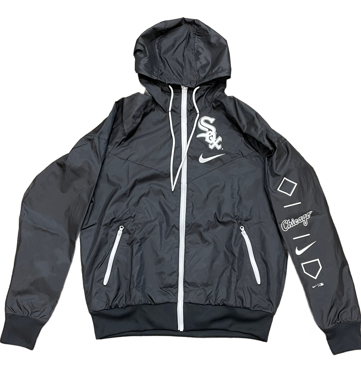 Nike Chicago White Sox Windbreaker Jacket-Black