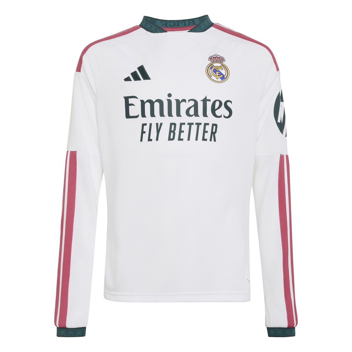 Adidas Youth Real Madrid Long Sleeve Home Stadium Jersey 26/27