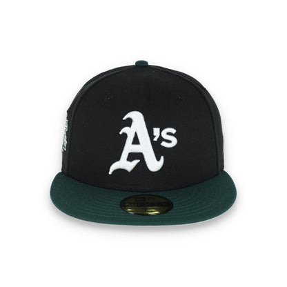 New Era Oakland Athletics 1989 World Series Patch 59FIFTY Fitted-Black/Dk Green