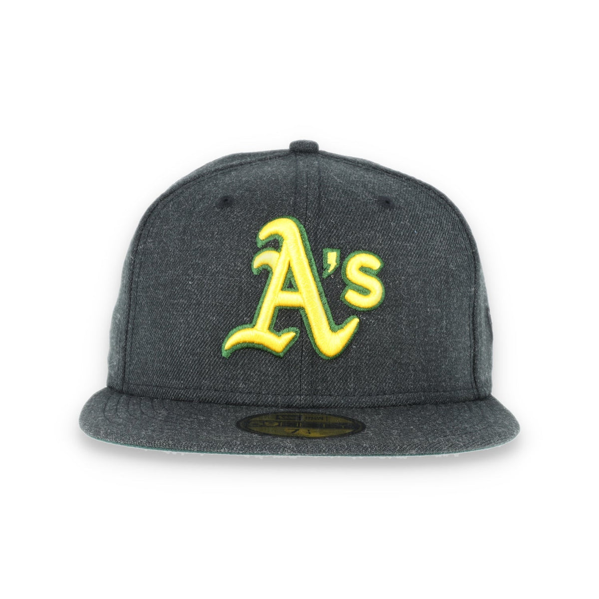 New Era 59Fifty Oakland Athletics CAP -BLACK HEATHER GOLD/ DARK GREEN