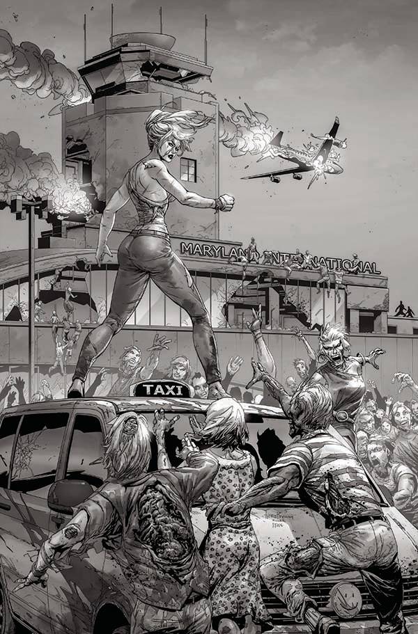 ALMOST DEAD #1 TYLER KIRKHAM VIRGN 1:10 INCV CVR D B&W