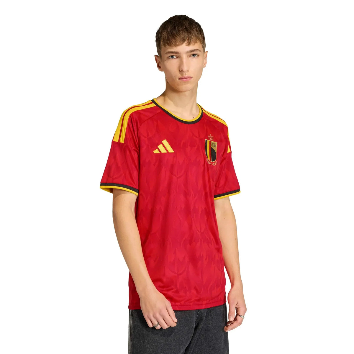 adidas 2026 Belgium Men's Stadium Home Soccer Jersey