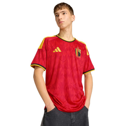 adidas 2026 Belgium Men's Stadium Home Soccer Jersey