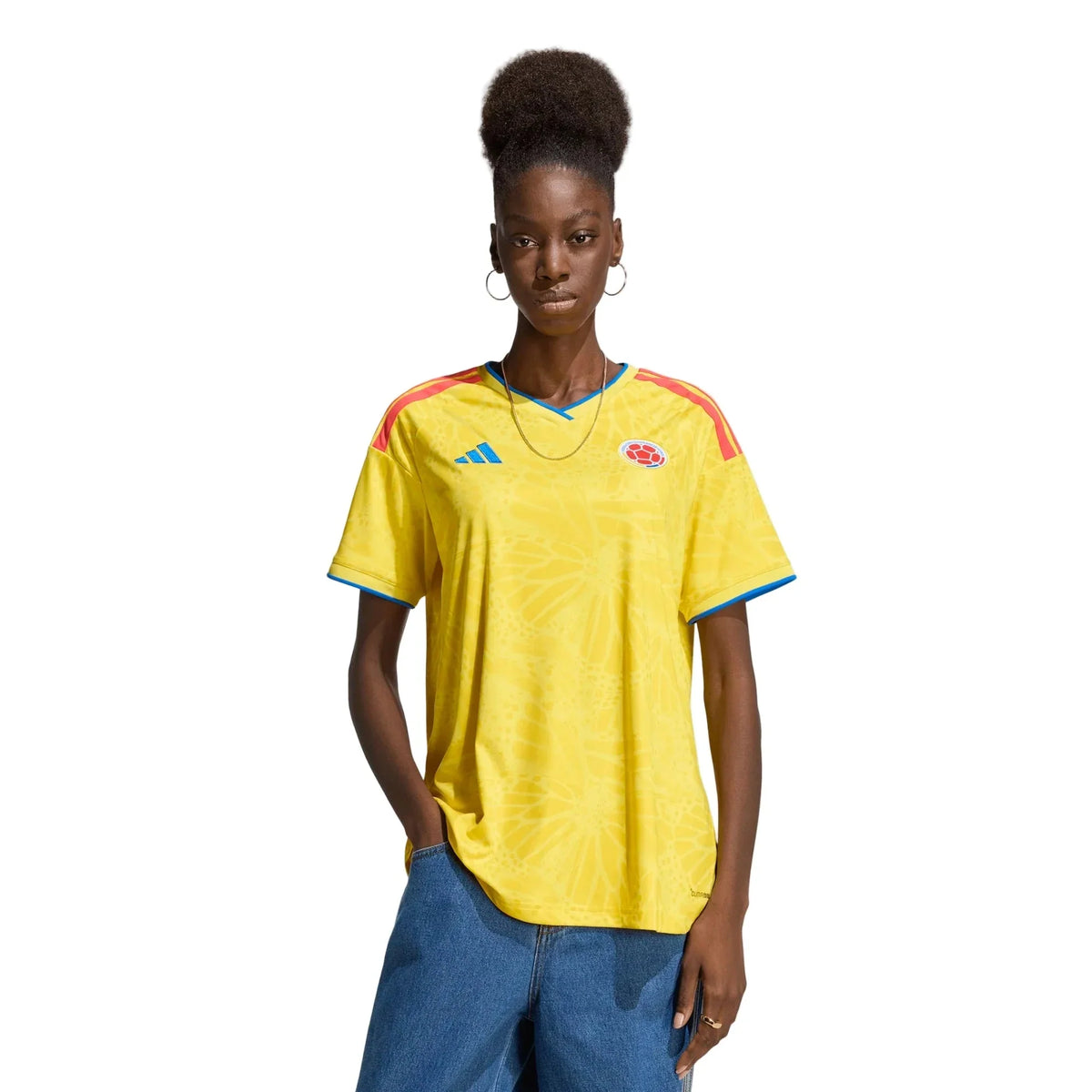 adidas 2026 Colombia Women's Stadium Home Soccer Jersey