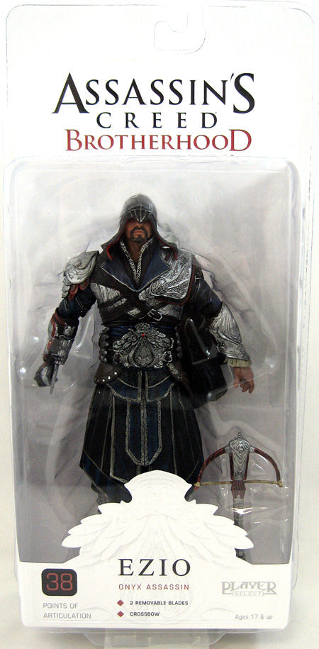 Assassin's Creed Brotherhood 7 Inch Action Figure - Ezio Onyx Assassin (Hooded) (Shelf Wear Packaging)