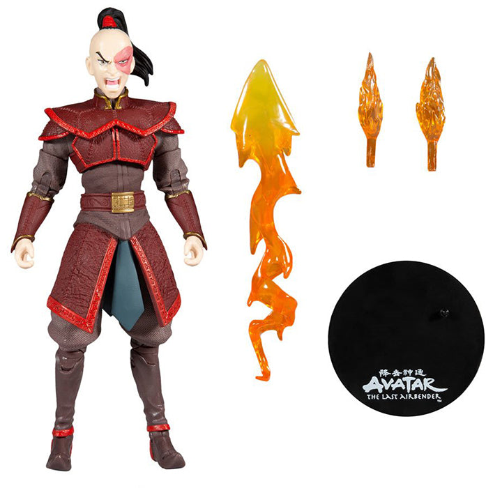 Avatar The Last Airbender 7 Inch Action Figure Wave 1 - Zuko (Shelf Wear Packaging)