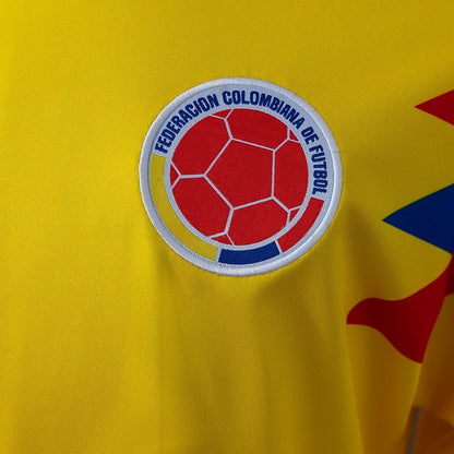 Colombia Originals Home Jersey 1990 Retro Long Sleeves Football Kit Soccer Shirt