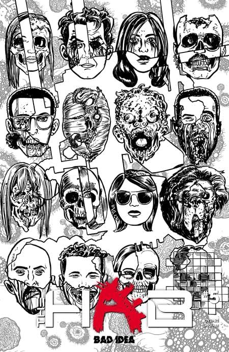 HAB #5 (OF 5) CVR D DAVID LAPHAM BW INFECTED SKULLS VAR (Release Date: 08/26/2026)