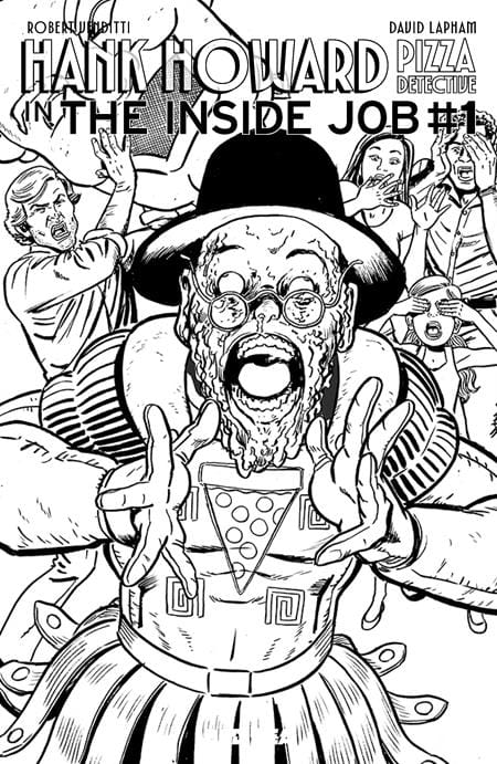 HANK HOWARD, PIZZA DETECTIVE THE INSIDE JOB #1 (ONE SHOT) CVR D DAVID LAPHAM SPIELBERG HOMAGE VAR