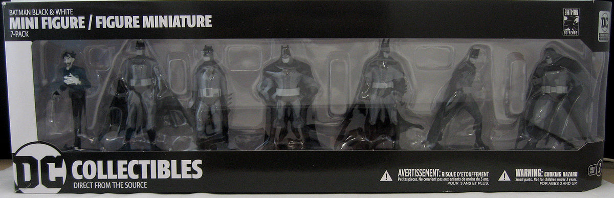 Batman Black & White 3.75 Inch Mini Statue PVC Mini PVC - Batman 7-Pack Mini #3