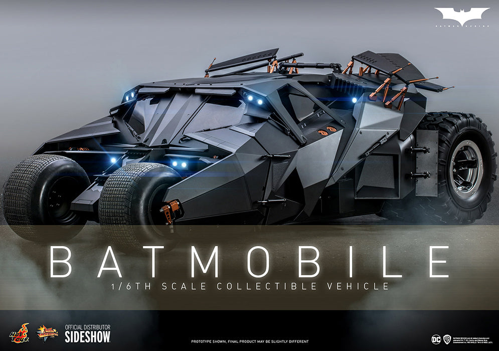 Batman The Dark Knight Trilogy 28 Inch Vehicle Figure 1/6 Scale - Batmobile Hot Toys 908080 (Previously Opened Missing Poster Sheet and Mailer Box)