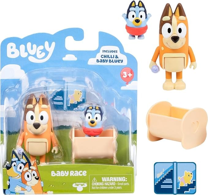 BBC STUDIOS: BLUEY - BABY RACE 2 PACK ACTION FIGURE