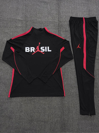 Kids Brazil Training Tracksuits 2026 Football Kit Soccer Jersey