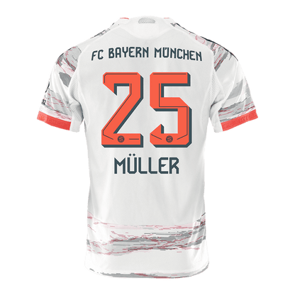 MÜLLER #25 Mens Bayern Munich Away Jersey 2025/26 - Player Version (Slim Fit)