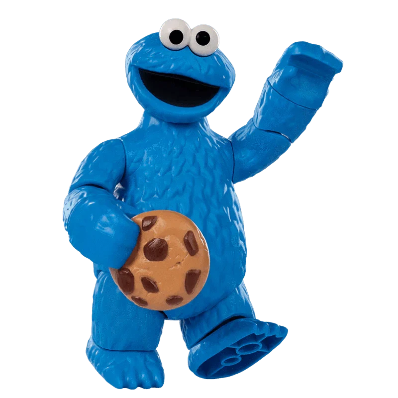 BLOKEES: SESAME STREET - PRECOOL SERIES 1 - COOKIE MONSTER ACTION FIGURE