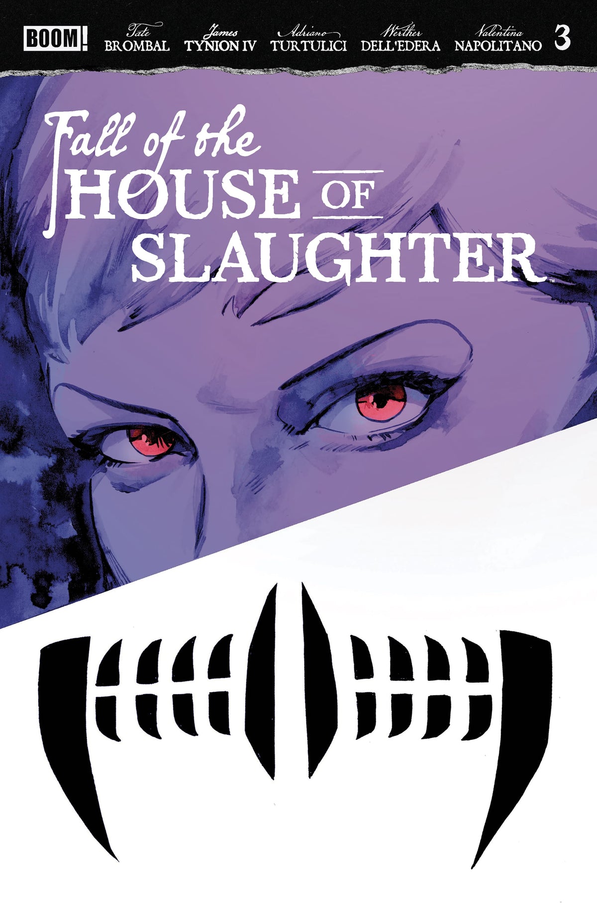 Fall of the House of Slaughter #3 G FOC Reveal Variant (Dressed, TBA)
