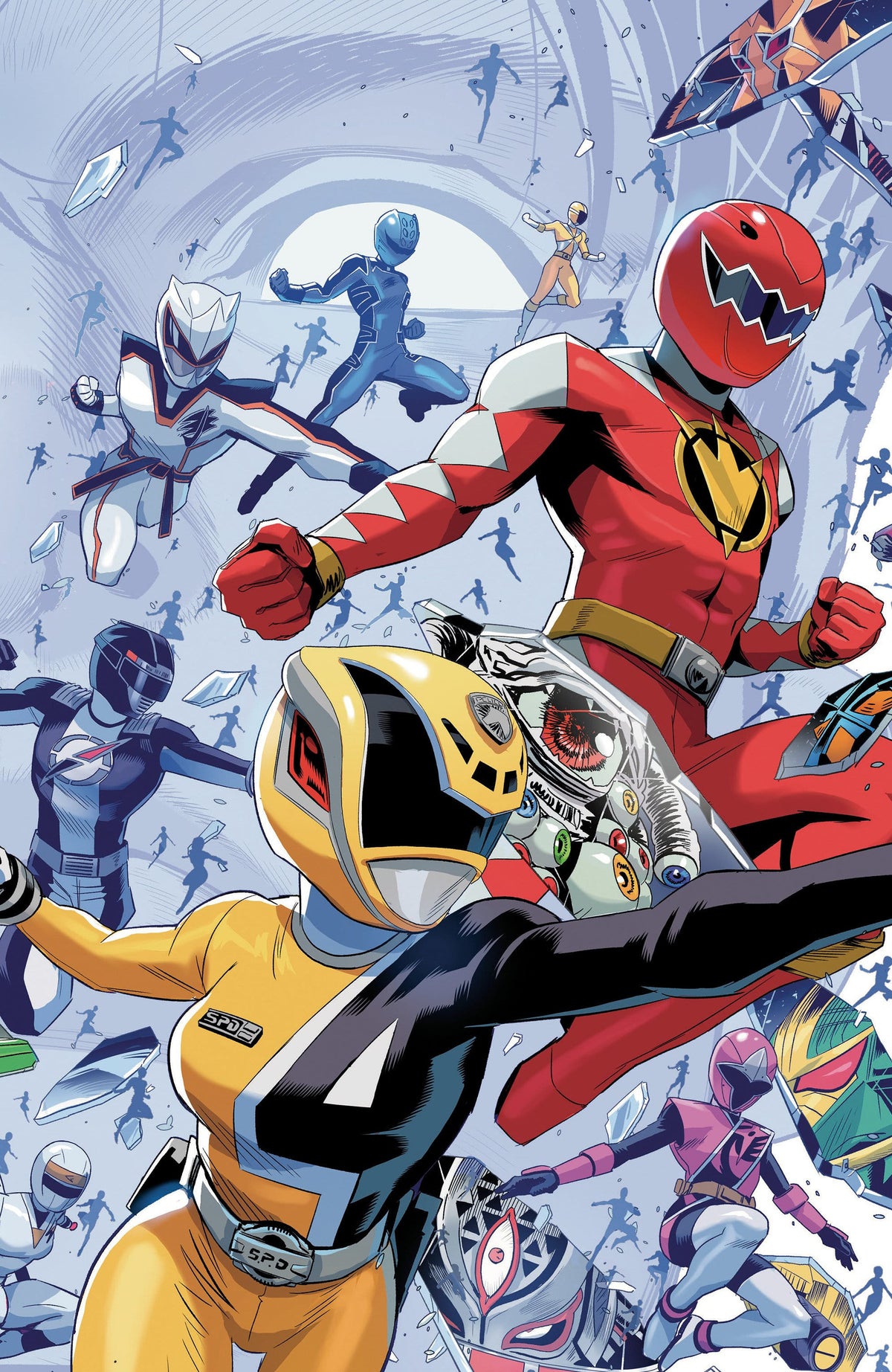 Power Rangers Unlimited #3 C Every Ranger Ever Card Stock Connecting Variant (Full Art, Zonno) (Release Date: 09/09/2026)