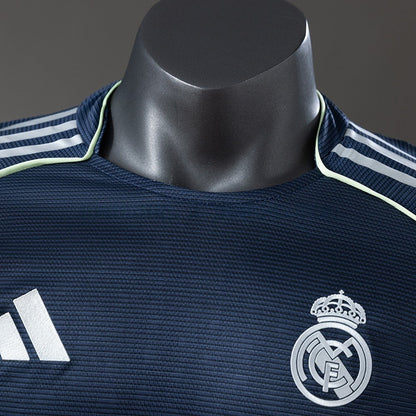 Real Madrid Jersey 25/26 Away Football Kit Long Sleeves Player Version
